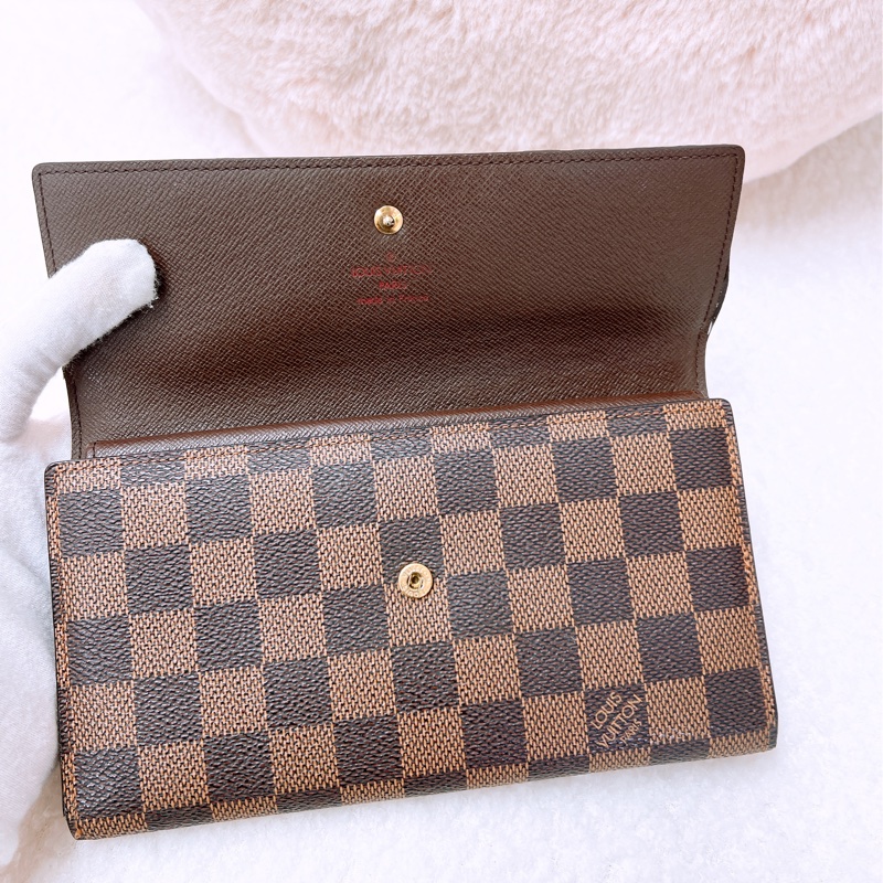 Lv 棕色棋盤長夾-8