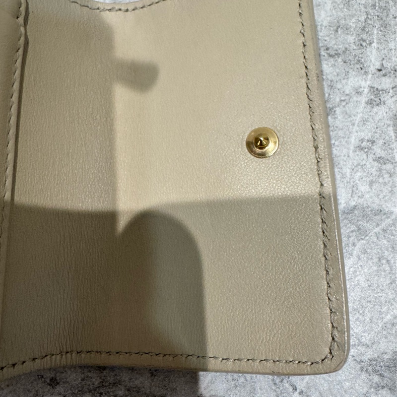 Dior 蒙田30 女用短夾 奶茶色-24