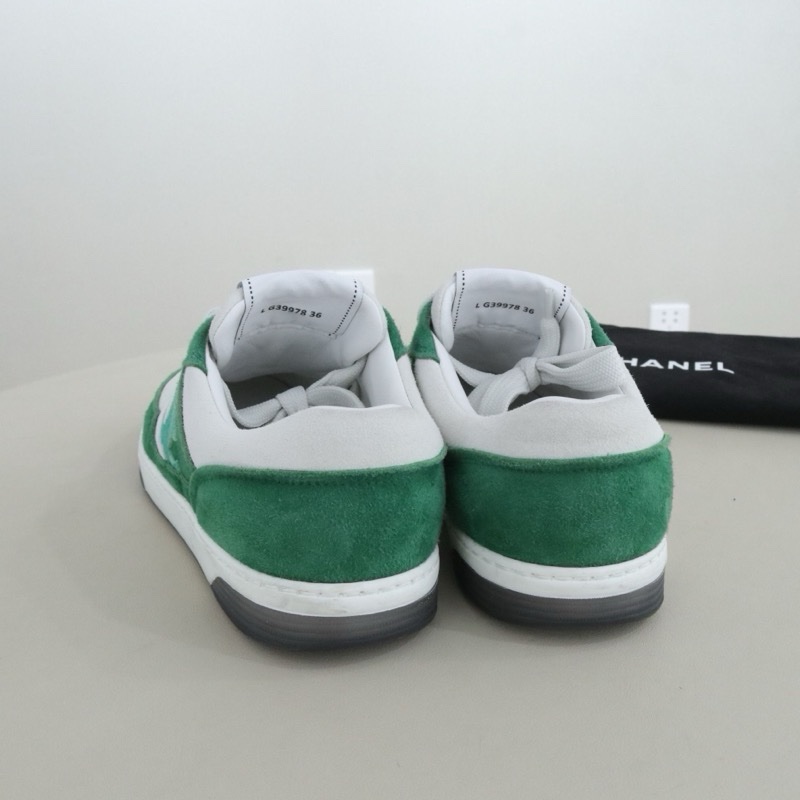 98新香奈兒23P綠色熊貓鞋板鞋36碼配件防塵袋-14