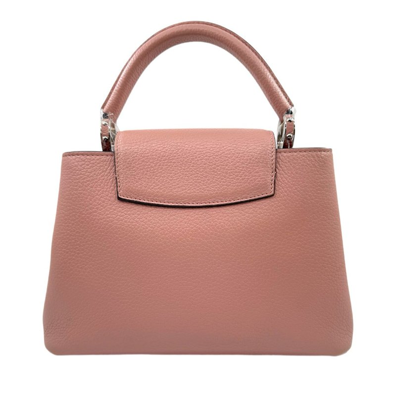 【2107】 LV Capucines 粉色 牛皮手提/斜挎包 小號-2