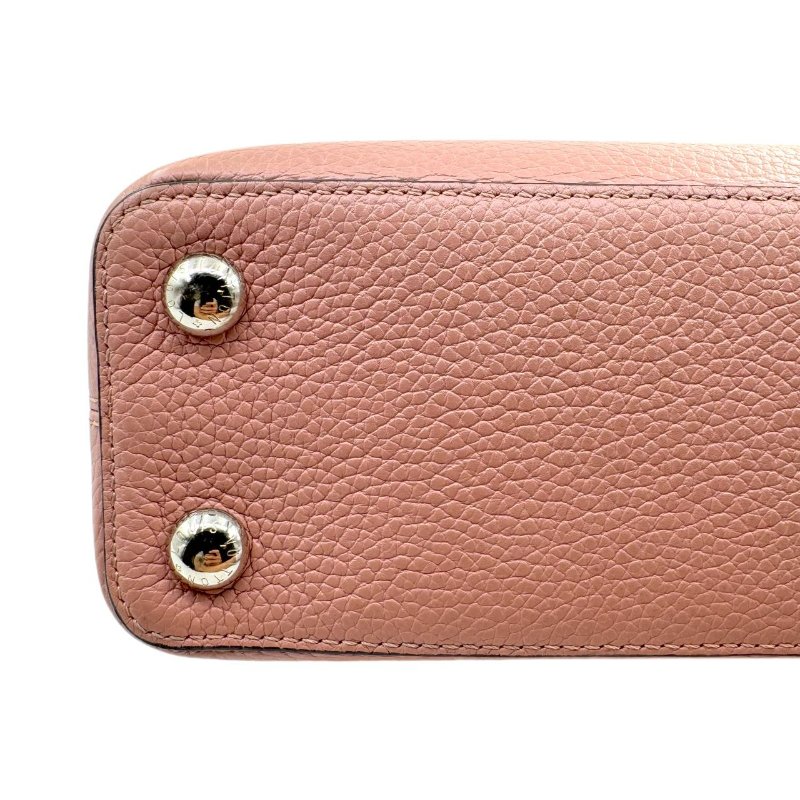 【2107】 LV Capucines 粉色 牛皮手提/斜挎包 小號-6