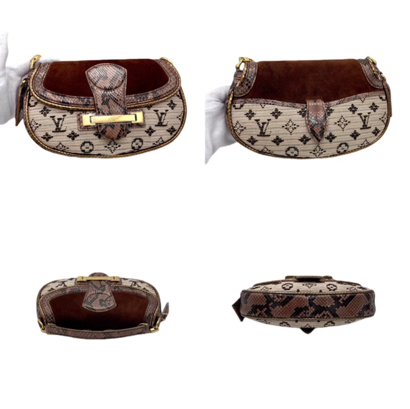 「JL精品代購」95新 LV超稀有收藏款美品帝國系列 黎凡特日出款單肩包-4