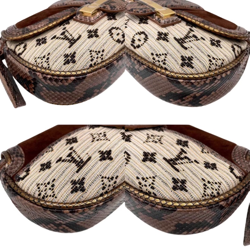 「JL精品代購」95新 LV超稀有收藏款美品帝國系列 黎凡特日出款單肩包-5