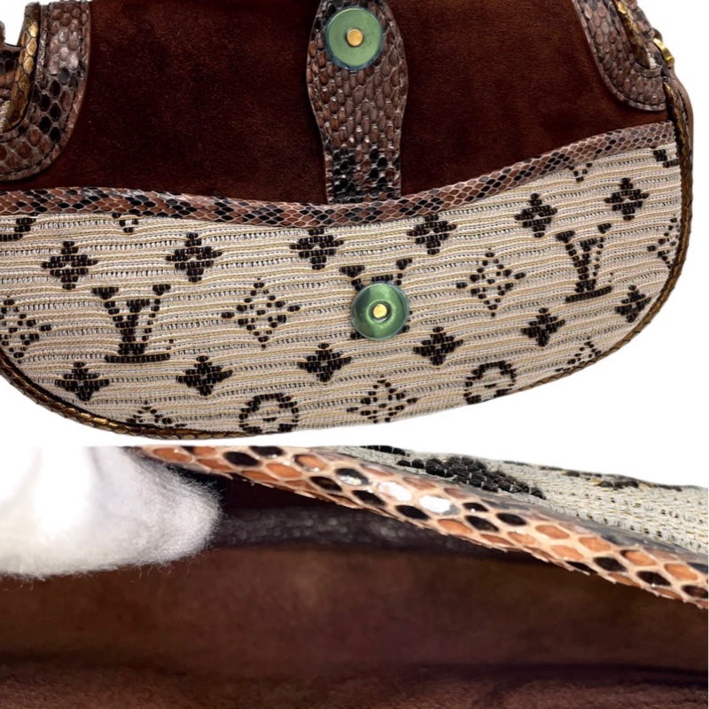 「JL精品代購」95新 LV超稀有收藏款美品帝國系列 黎凡特日出款單肩包-7