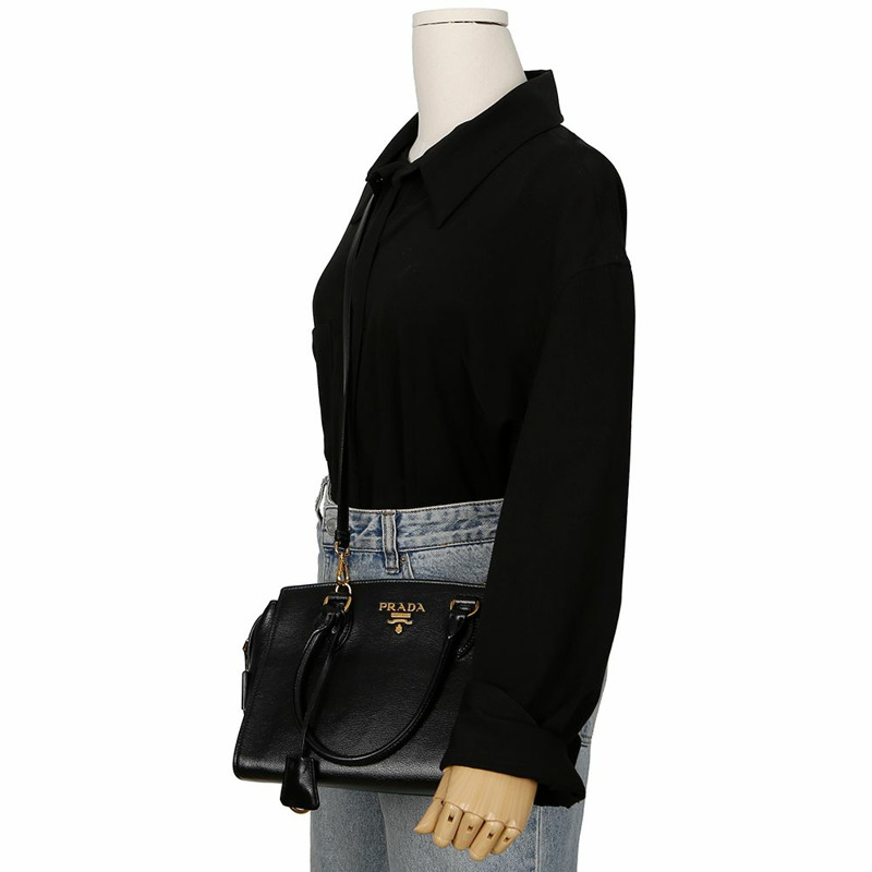 PRADA 1BA164 Logo 手提單肩包-9