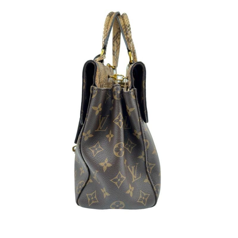 【1957】 LV 郵差包 老花 蛇皮 33CM-2