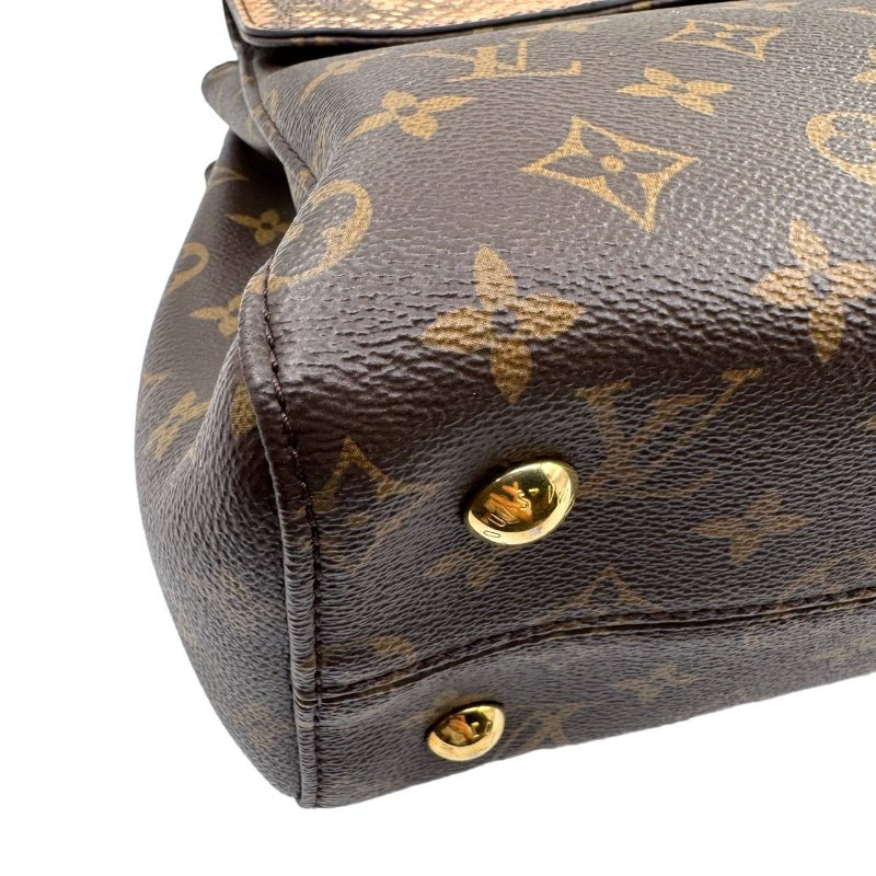 【1957】 LV 郵差包 老花 蛇皮 33CM-12