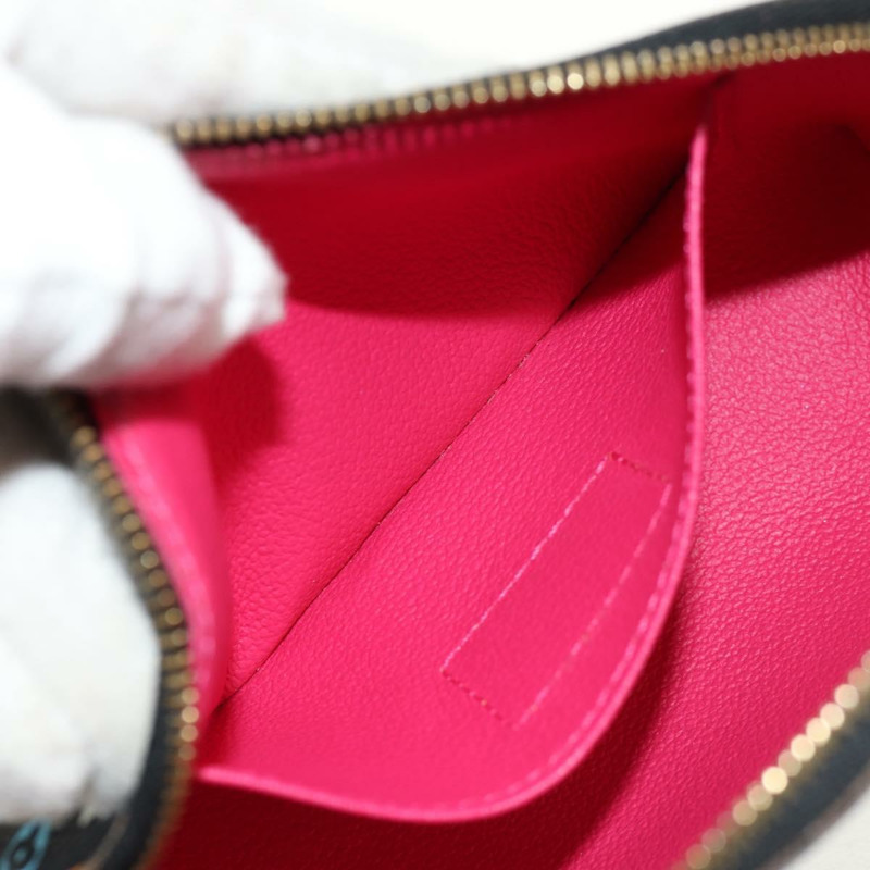 【日本直送】路易威登 Multicolor Pochette 化妝包 黑色 M47355 LV Auth 148042A-20
