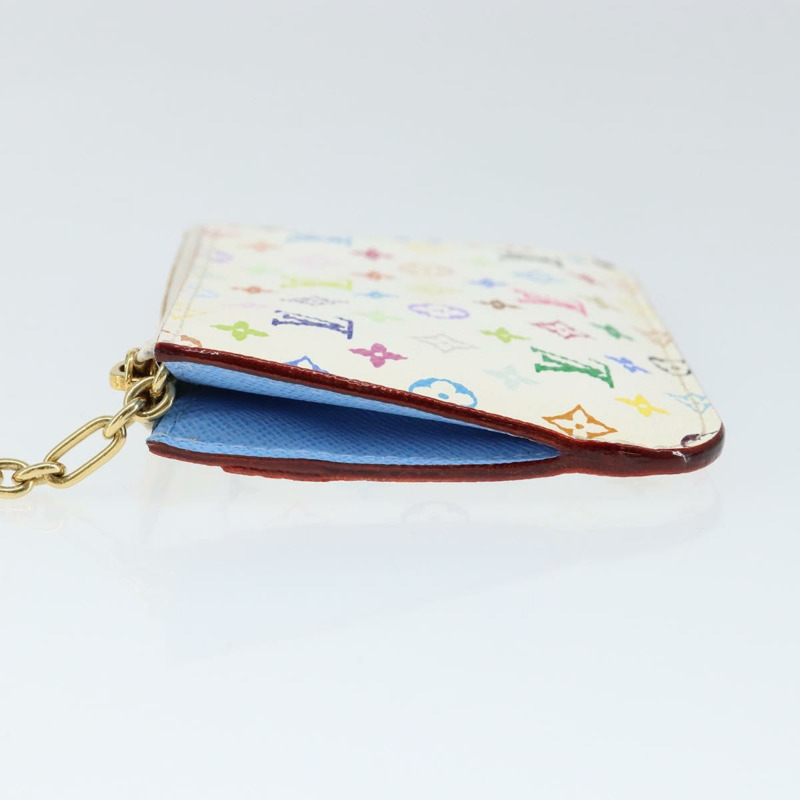 【日本直送】路易威登 (LOUIS VUITTON) 多色 Pochette ClesNM 零錢包 白色 M93734 LV 正品 149233V-3