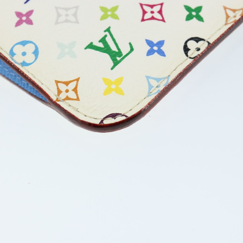 【日本直送】路易威登 (LOUIS VUITTON) 多色 Pochette ClesNM 零錢包 白色 M93734 LV 正品 149233V-13