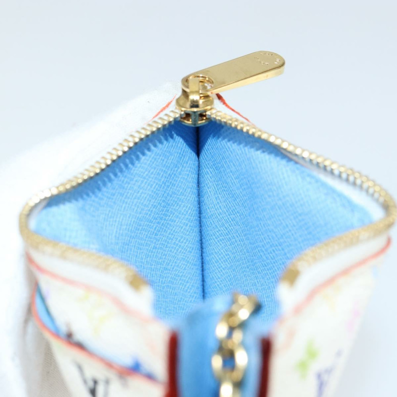【日本直送】路易威登 (LOUIS VUITTON) 多色 Pochette ClesNM 零錢包 白色 M93734 LV 正品 149233V-17