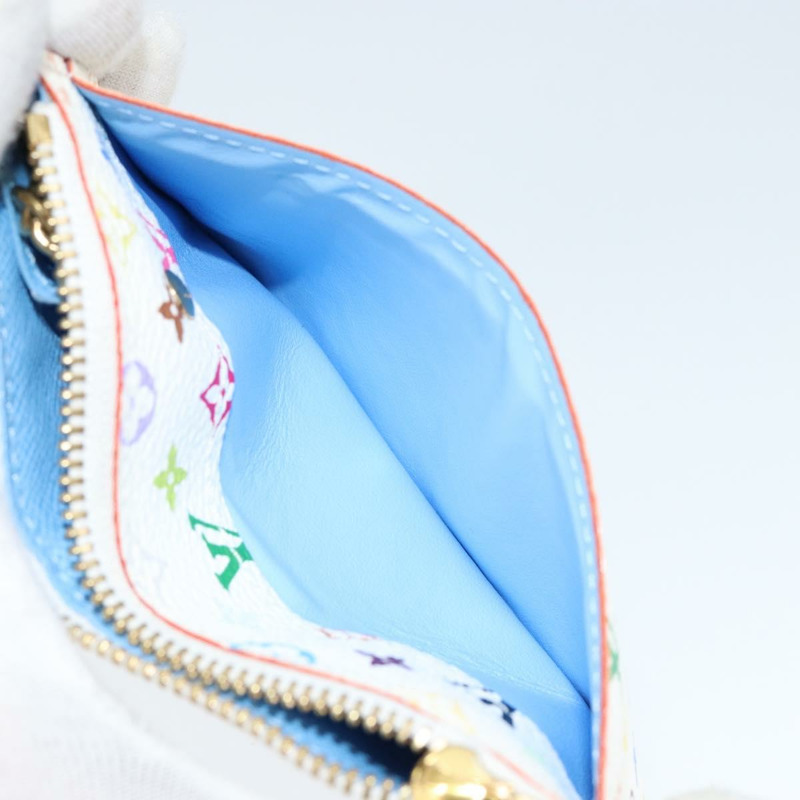 【日本直送】路易威登 (LOUIS VUITTON) 多色 Pochette ClesNM 零錢包 白色 M93734 LV 正品 149233V-19