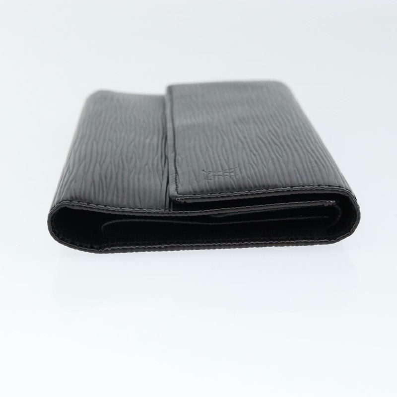 【日本直送】路易威登 Epi Porte Tresor 長版皮夾 黑色 M63382 LV Auth am9575-2