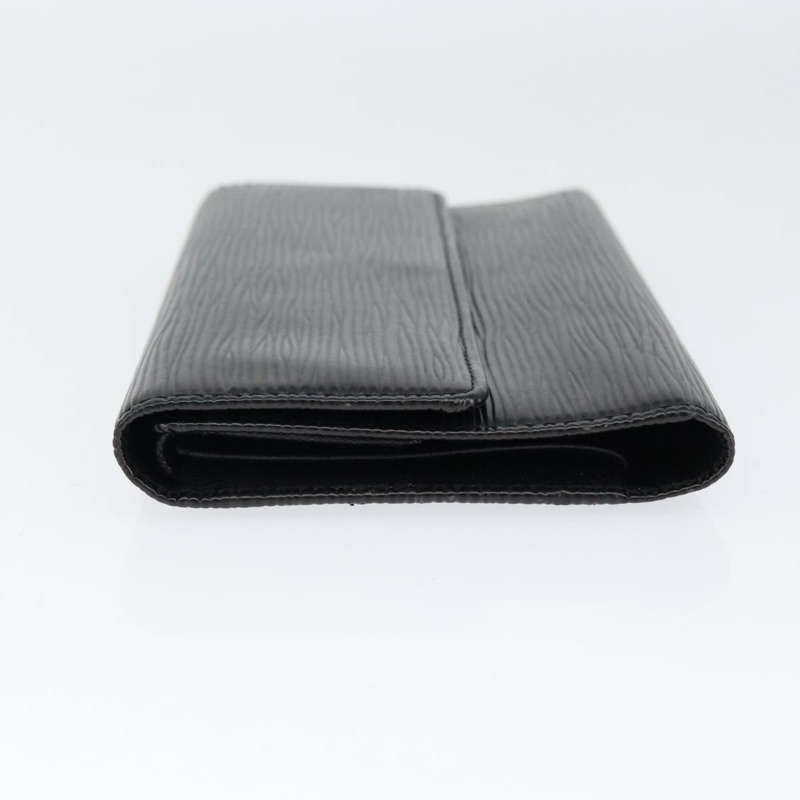 【日本直送】路易威登 Epi Porte Tresor 長版皮夾 黑色 M63382 LV Auth am9575-3