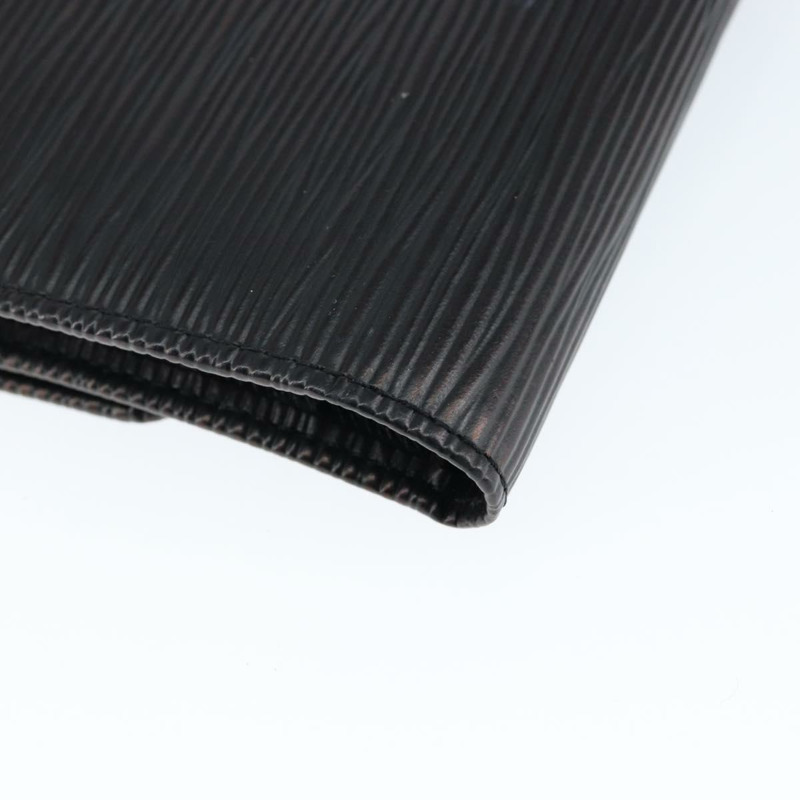 【日本直送】路易威登 Epi Porte Tresor 長版皮夾 黑色 M63382 LV Auth am9575-15