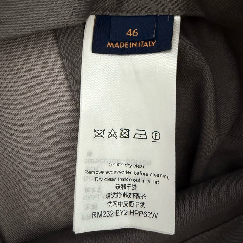 Louis Vuitton greyish beige wool wide leg pants 46-4