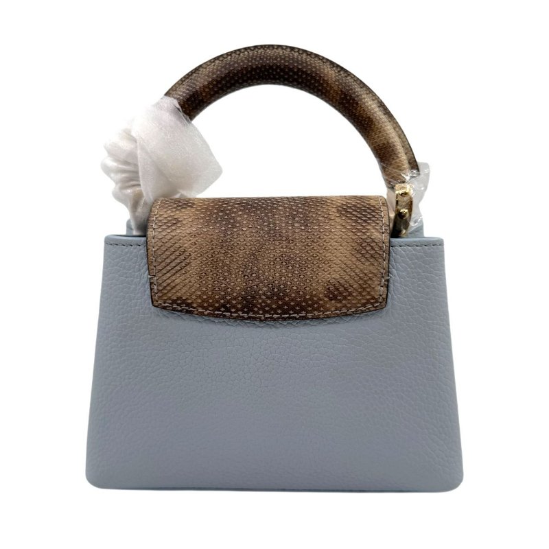 【3127】LV Capucines 藍色手提/斜挎包 牛皮 小號-2