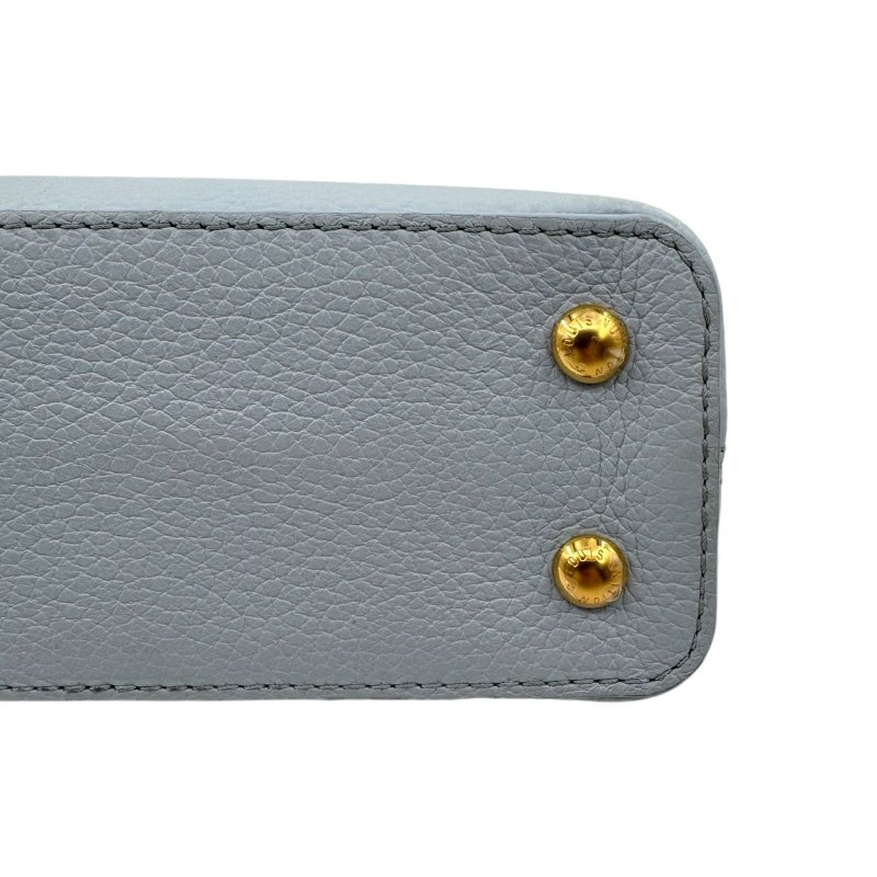 【3127】LV Capucines 藍色手提/斜挎包 牛皮 小號-6