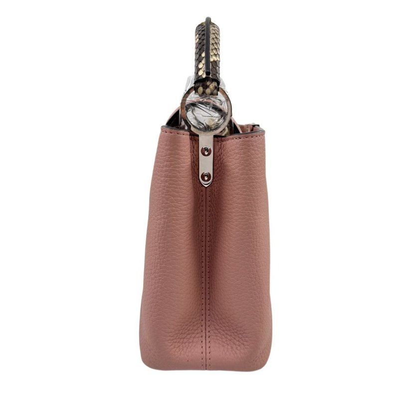 【2353】LV Capucines 粉色手提/斜挎包 牛皮 小號 -3