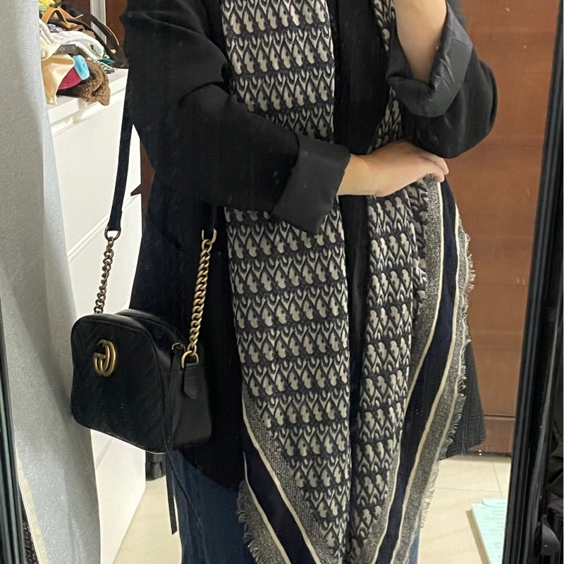 Dior Oblique 披肩 披巾 圍巾 絲巾-0