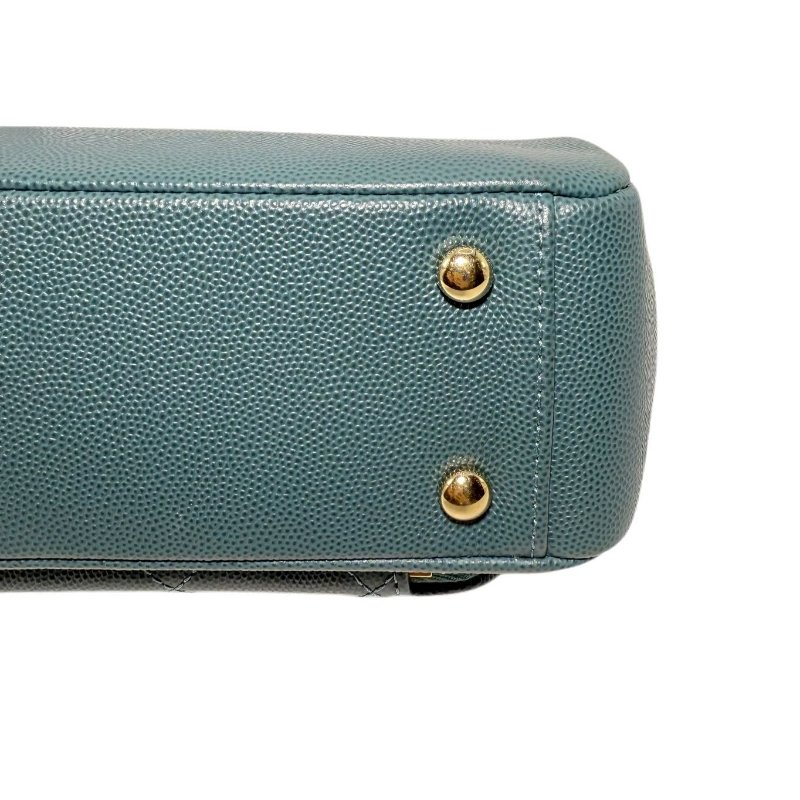 【2732】Chanel 手提/斜挎郵差包 蛇皮綠 小號-6