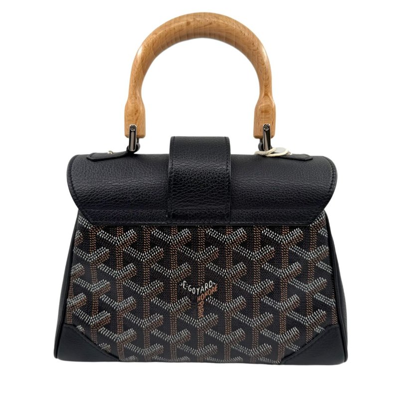【2557】GOYARD 西貢mini手提包 黑色老花 牛皮 BLACK-2