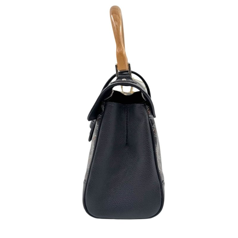 【2557】GOYARD 西貢mini手提包 黑色老花 牛皮 BLACK-3