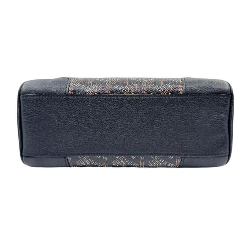 【2557】GOYARD 西貢mini手提包 黑色老花 牛皮 BLACK-11