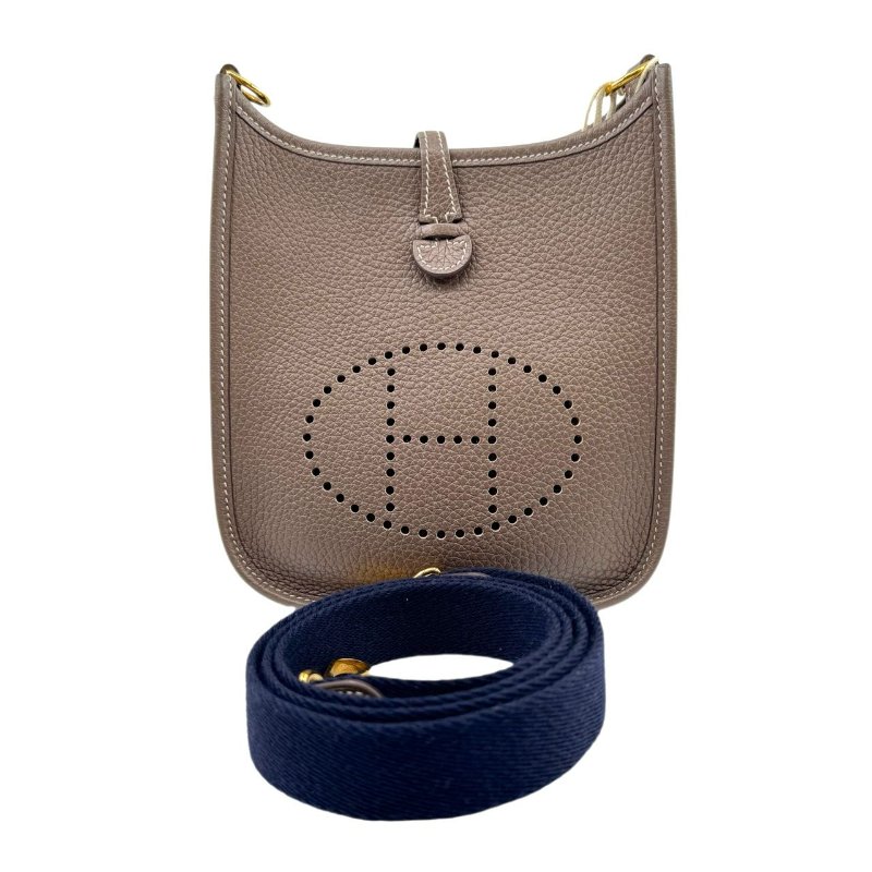 【2476】愛馬仕Hermes EVELYNE 16 大象灰 TC皮 mini Y刻-0