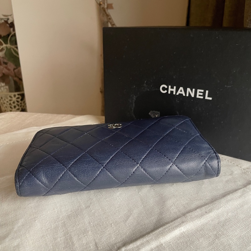 CHANEL長夾/錢包/卡包🎀 ➕長帶/長鍊成WOC斜背或側背🎀卡夾/卡包/對折🎀經典款🎀手機可入🎀正品🎀況可-7