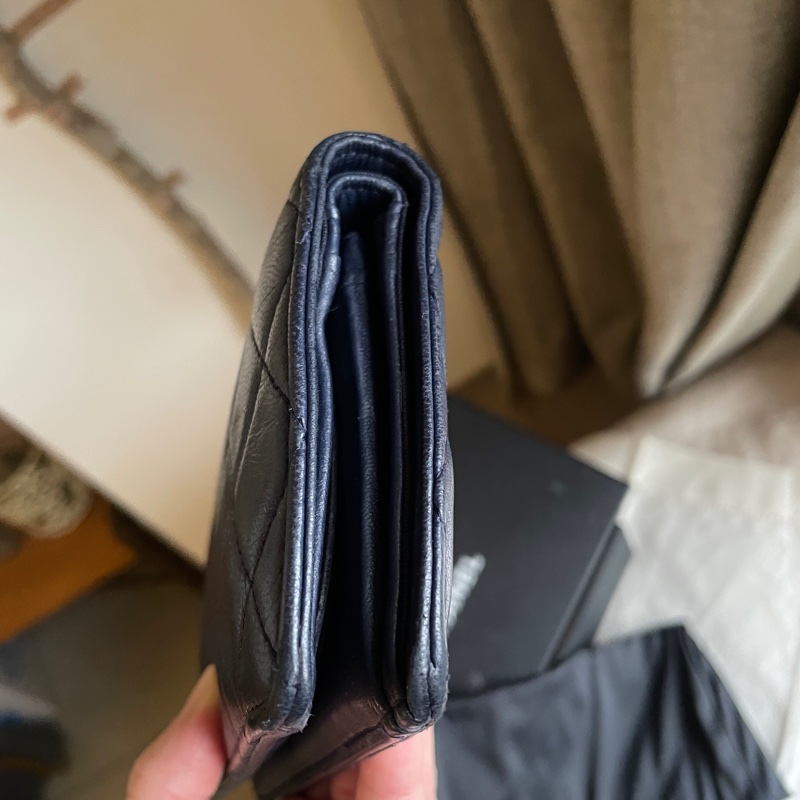 CHANEL長夾/錢包/卡包🎀 ➕長帶/長鍊成WOC斜背或側背🎀卡夾/卡包/對折🎀經典款🎀手機可入🎀正品🎀況可-11