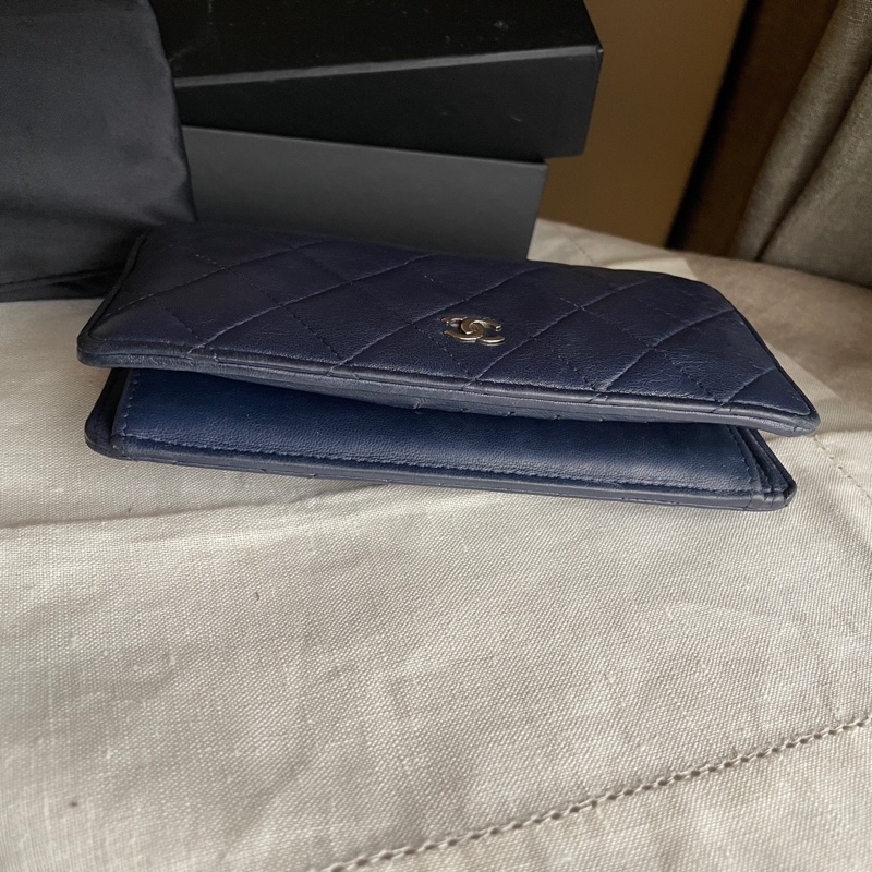 CHANEL長夾/錢包/卡包🎀 ➕長帶/長鍊成WOC斜背或側背🎀卡夾/卡包/對折🎀經典款🎀手機可入🎀正品🎀況可-19