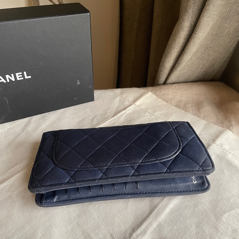 CHANEL長夾/錢包/卡包🎀 ➕長帶/長鍊成WOC斜背或側背🎀卡夾/卡包/對折🎀經典款🎀手機可入🎀正品🎀況可-29