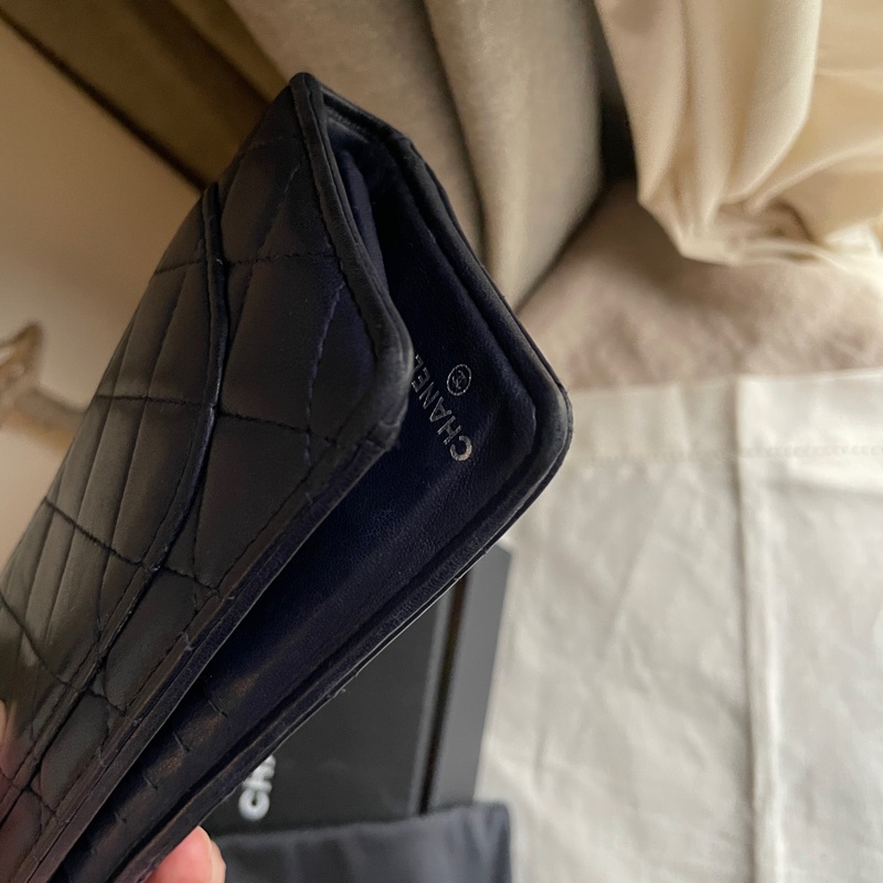 CHANEL長夾/錢包/卡包🎀 ➕長帶/長鍊成WOC斜背或側背🎀卡夾/卡包/對折🎀經典款🎀手機可入🎀正品🎀況可-30