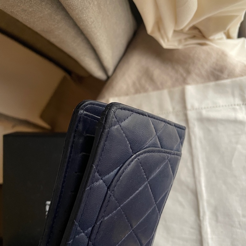 CHANEL長夾/錢包/卡包🎀 ➕長帶/長鍊成WOC斜背或側背🎀卡夾/卡包/對折🎀經典款🎀手機可入🎀正品🎀況可-33