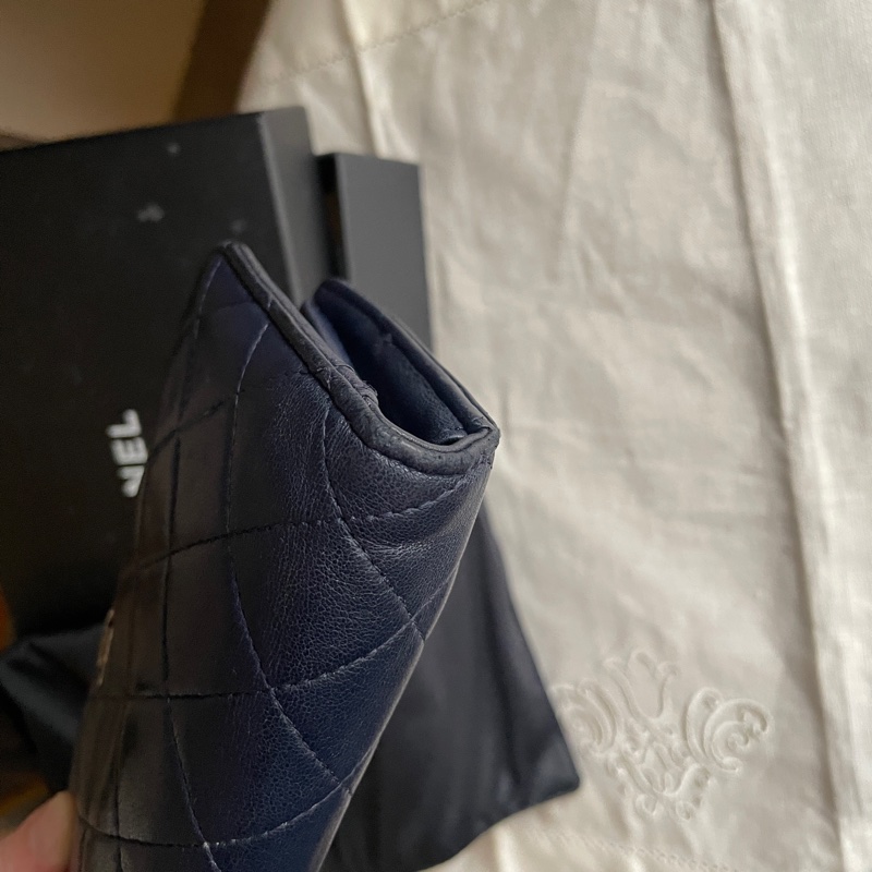 CHANEL長夾/錢包/卡包🎀 ➕長帶/長鍊成WOC斜背或側背🎀卡夾/卡包/對折🎀經典款🎀手機可入🎀正品🎀況可-35