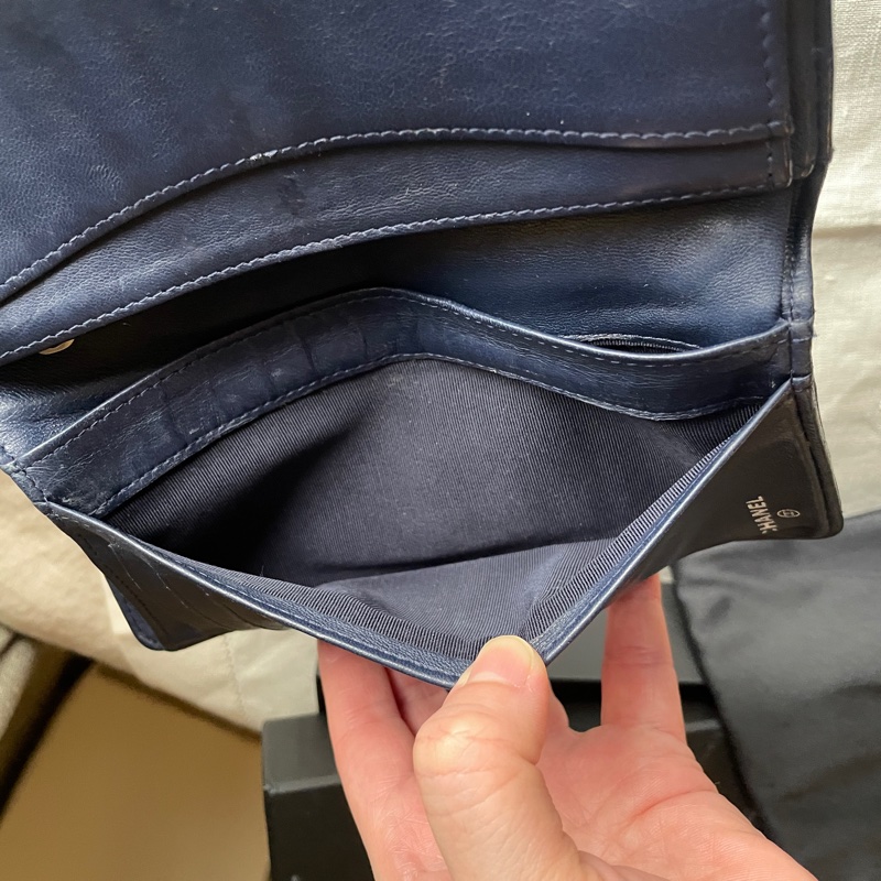 CHANEL長夾/錢包/卡包🎀 ➕長帶/長鍊成WOC斜背或側背🎀卡夾/卡包/對折🎀經典款🎀手機可入🎀正品🎀況可-45