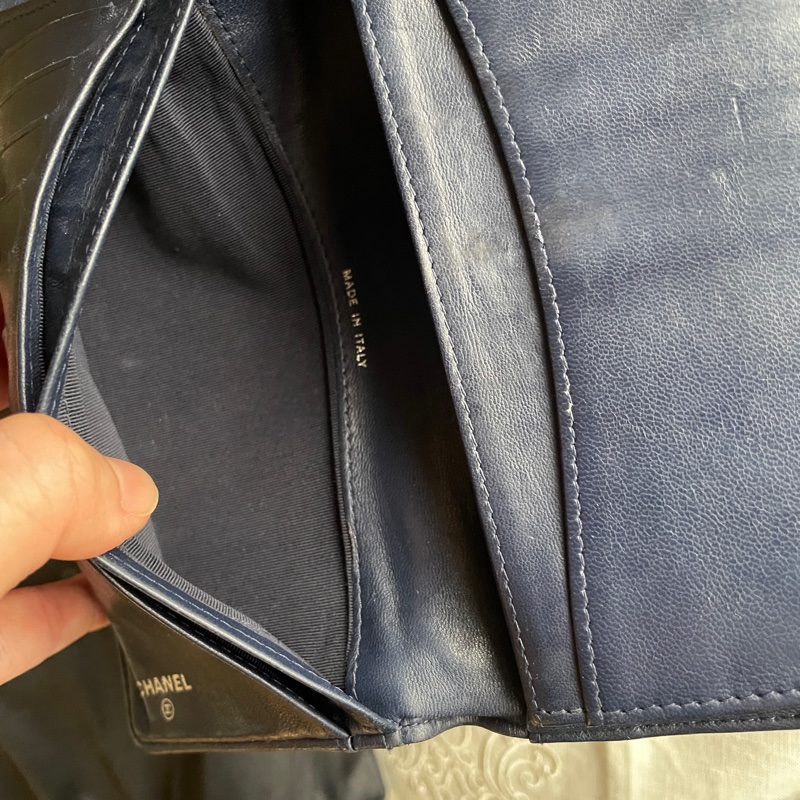 CHANEL長夾/錢包/卡包🎀 ➕長帶/長鍊成WOC斜背或側背🎀卡夾/卡包/對折🎀經典款🎀手機可入🎀正品🎀況可-49