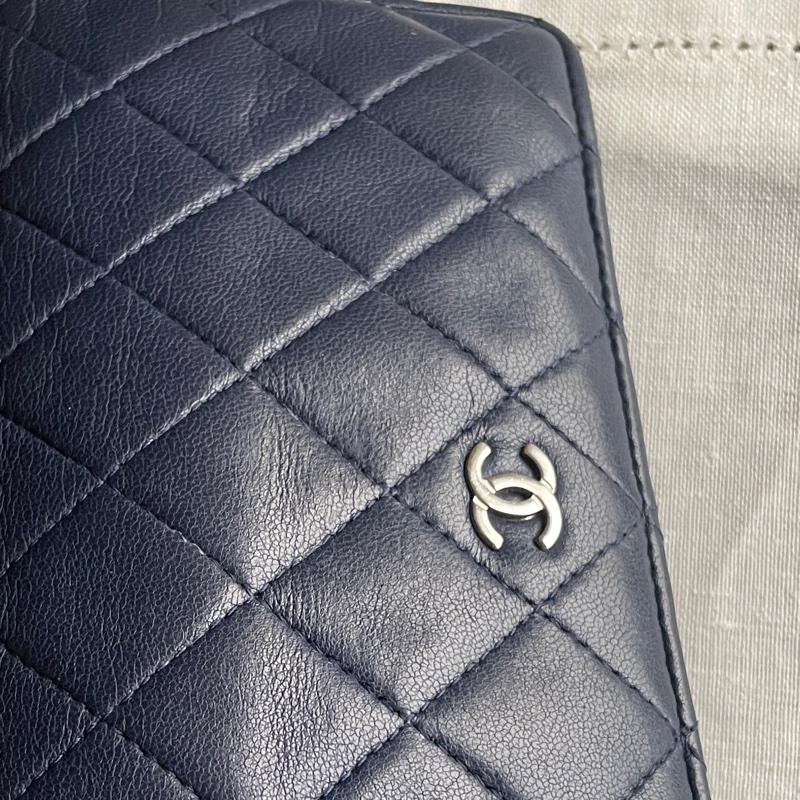 CHANEL長夾/錢包/卡包🎀 ➕長帶/長鍊成WOC斜背或側背🎀卡夾/卡包/對折🎀經典款🎀手機可入🎀正品🎀況可-57