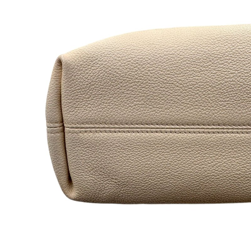 【2155】LOUIS VUITTON Bundle Logo印花可拆卸肩帶 皮革 單肩斜挎手提包 女款 米色-7