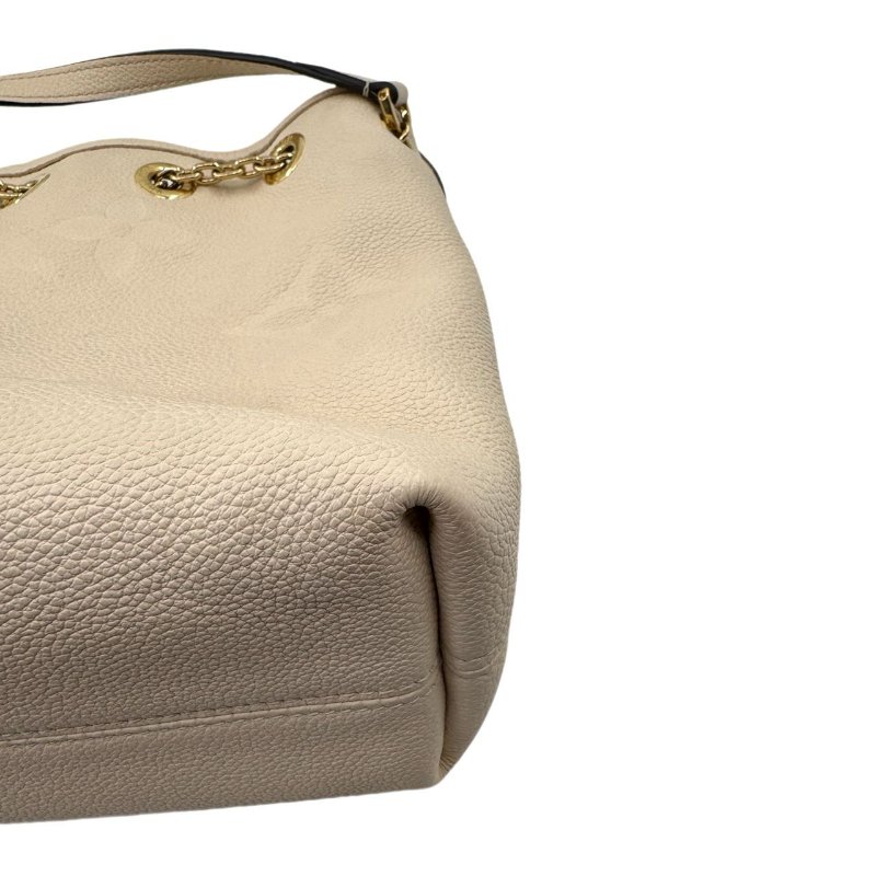 【2155】LOUIS VUITTON Bundle Logo印花可拆卸肩帶 皮革 單肩斜挎手提包 女款 米色-12