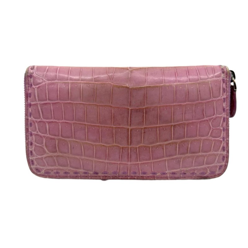 BV 粉色長款錢包-1