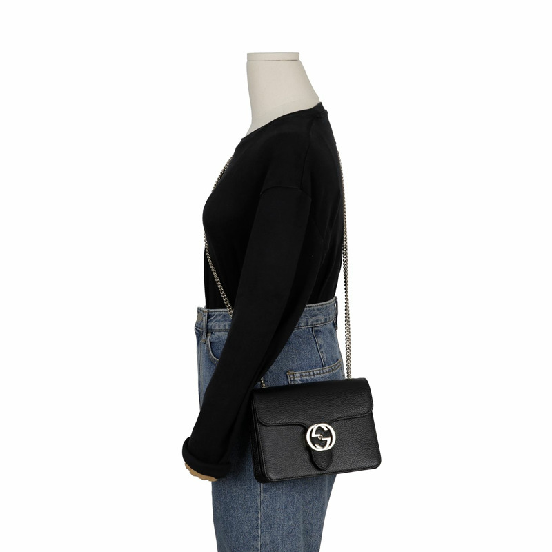 GUCCI 互扣鏈條單肩斜背包 510304-9