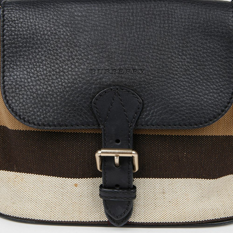 BURBERRY 顆粒狀超大格紋小號斜背包 3997256-1