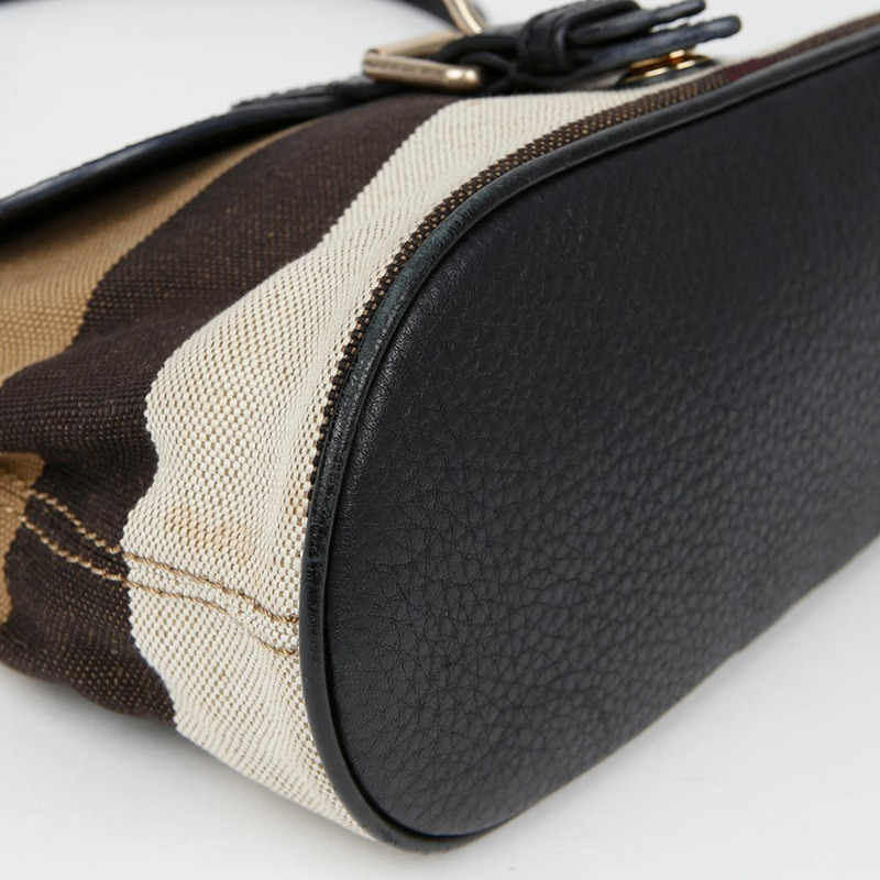 BURBERRY 顆粒狀超大格紋小號斜背包 3997256-7