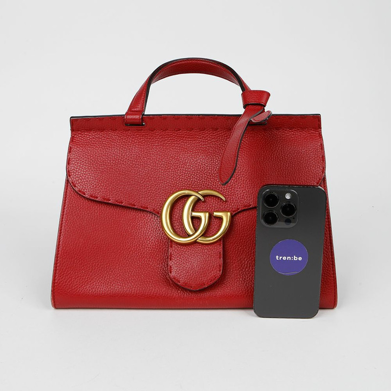 GUCCI 421890 GG Marmont 小號手提單肩包-12