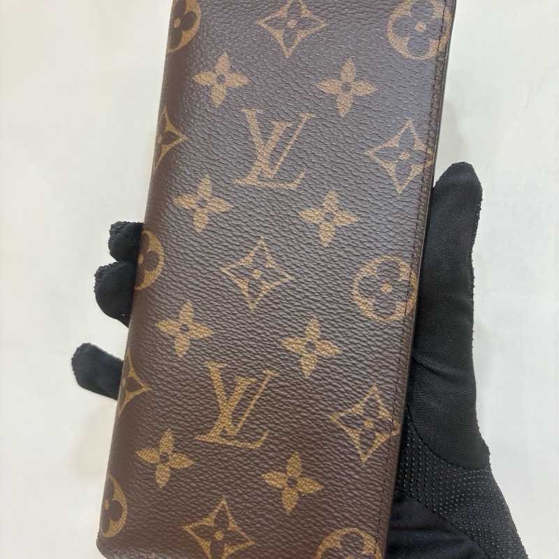 LV 老花對開長夾-4