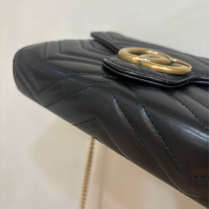 Gucci 黑金多層WOC 金鏈-1