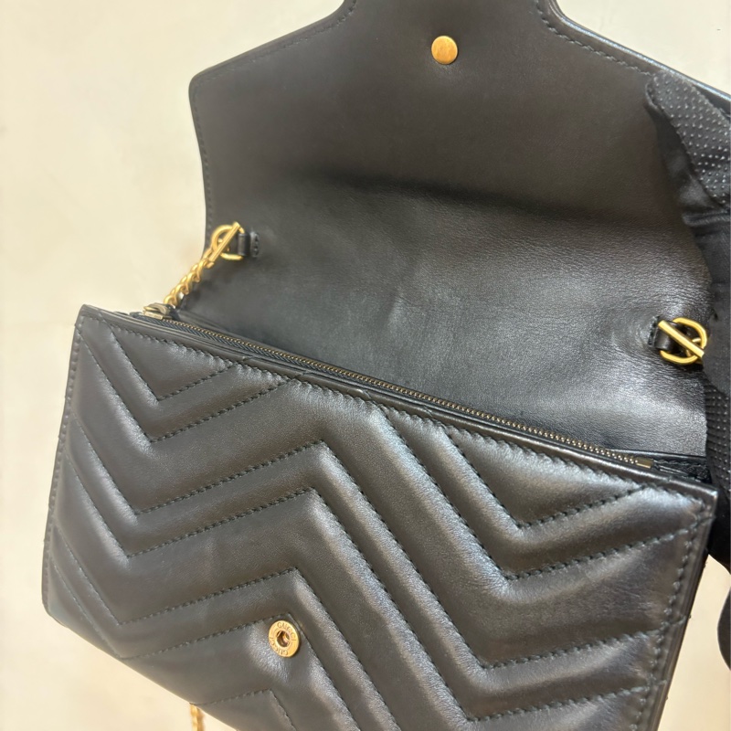 Gucci 黑金多層WOC 金鏈-3
