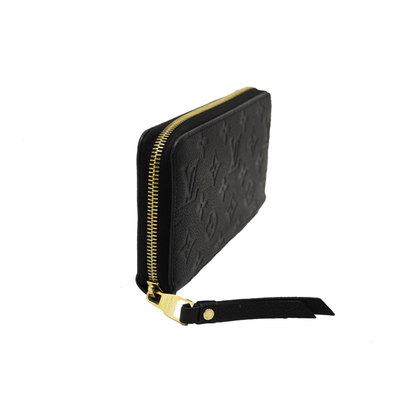 Louis Vuitton Black Monogram Empreinte Leather Zippy Wallet-1